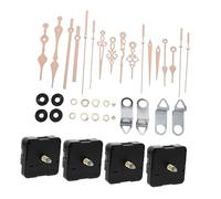 LOORGVEL 4sets Meccanismo Orologio da Parete Silenzioso Parti di Sostituzione per Orologi Moderni Include e Ganci Adatto per Ufficio e Casa