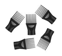 LOORGVEL 5 pezzi Beccucci per Asciugacapelli con Pettine Integrato Ugelli in Plastica Durevole per Styling Liscio e Lucentezza Accessori per Phon Ricci e Mossi