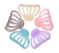 LOORGVEL 5 Pezzi Fermagli per Chioma a Forma di Zucca Mini Clip Artiglio in Plastica Colorate Piccoli Accessori per Chioma Corti da Donna Fermagli Antiscivolo per Acconciature