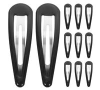 LOORGVEL 50 pezzi Clip Fermagli per Capelli Neri in Metallo Resistenti Snap Clips per Donna con Presa Forte per Frange e Capelli Ribelli Accessori Moda Quotidiana Antiscivolo