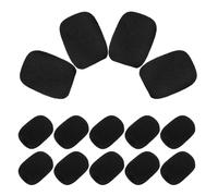 LOORGVEL 50pezzi Microfono Anti-vento in Schiuma Mini Copertura per Microfono Lavalier Riduzione Rumore per Cuffie e Amplificatori