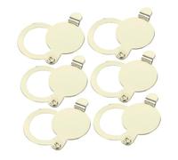LOORGVEL 6 Pezzi Copertura Spioncino Porta in Rame Protezione Privacy Antipolvere e Antiumidità per Porta Dingresso Facile da Installare Accessorio Sicurezza per Spioncino Appartamento