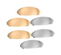 LOORGVEL 6 Pezzi Fermagli Francesi Ovali in Metallo per Dorati e Clip per Spessi Accessori Eleganti per Matrimoni e