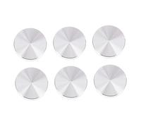 LOORGVEL 6 Pezzi torta di alluminio disco superiore cerchio forma adattatore per piani in massiccio piani in dischi in alluminio Lega di alluminio Argento