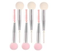 LOORGVEL 6pezzi Pennelli per Trucco Doppia Punta per Sopracciglia e Ciglia Applicatori in Spugna e Pennelli Cosmetici Strumentiper Trucco Duraturo Non Usa e Getta