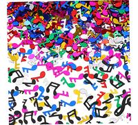 LOORGVEL 8 confezioni Pacchetti di Carta per Decorazioni Tavolo Festa Note Musicali Nere e Colorate Confetti Decorativi per Party e Compleanni