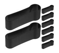 LOORGVEL 8 Pezzi Fascette Antiscivolo per Bastoni da Passeggio Clip e Fibbie per Bastone da Trekking Supporto per Cani e Stampelle Fino Accessori Sicuri per Escursionismo e Anziani