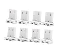LOORGVEL 8 Pezzi Portalampade LED T8 in PC Resistente Installazione Facile, Adatto per Uso Interno ed Esterno, Design Semplice per Lampade da Terra e Fari