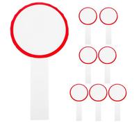 LOORGVEL 8 Pezzi Tabellone Segnapunti Cancellabile a Secco 10X20 CM Rosso Lavagna Portatile Riutilizzabile per Giochi Schede di Voto e Giudici Set di Palette Scrivibili Manuali