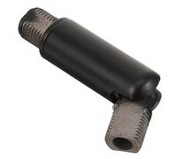 LOORGVEL Adattatore per Plafoniera da Soffitto Testa Snodata a 180 Gradi, Filettatura Esterna M10, in Ferro Nero per Spazi Stretti