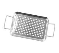 LOORGVEL Bbq in Resistente Non Stick Piastra Barbecue Forata per Grigliate All Padella Multifunzione Superficie per Carne e Verdure Facile da