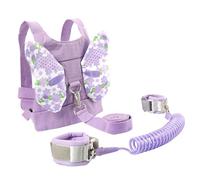 LOORGVEL Bracciale Cotone Antismarrimento a e Ragazzi Farfalla Giuinzaglio Viola Poliestere, Sicurezza Garantita Libertà di Movimento per Parchi Giochi e Supermercati