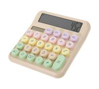 LOORGVEL Calcolatrice Meccanica Portatile Compatta per Studenti e Ufficio Display Ampio e Chiaro Design Minimalista Resistente e Facile da Usare Adatta per Scuola Media e Scrivania