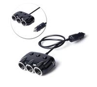 LOORGVEL Caricatore Auto USB Doppia Porta con Accendisigari Protezione e Sovratensione Compatibile Smartphone e Dispositivi Mobili Design Compatto Nero