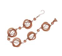 LOORGVEL Catena della Pioggia Campanella a Catena per Pioggia di Petali Decorazione da Giardino per Esterni in Ferro Resistente per Grondaie Decorativo e Funzionale per Casa e Giardino