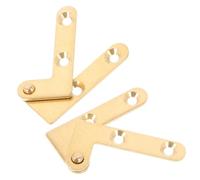 LOORGVEL Cerniere per Porte Pivotanti e Giù in Ottone Ferramenta Nascosta per Porte e Finestre Cerniera Pivotante ad Alta Resistenza Silenziosa Adatta per Vetro e Metallo Set da 4 Pezzi