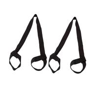 LOORGVEL Cinghia Regolabile in Poliestere per Pattini a Rotelle e Scarponi da Sci Tracolla Multifunzionale per Trasporto Tappetino Yoga Set 2 Pezzi Nero Fibbia di Fissaggio Resistente