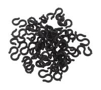 LOORGVEL Clip a Gancio a S per Bicicletta 50 Pezzi, Fermagli per Cavi Freno e Cambio Bici, Morsetti in Plastica Leggera Rotanti per Guida Tubo Flessibile, Compatibili per Bici da Strada,