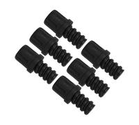 LOORGVEL Connettore Per Manico Scopino Wc in Plastica 6 Pezzi, Adattatore a Vite Autobloccante Per Testine Spazzola, Ricambio Stabile e Compatibile Per Accessori Pulizia Bagno