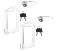 LOORGVEL Copertura Interruttore di Sicurezza Bloccabile 2 Pezzi per Condizionatore D’Aria Centralizzato Tipo 86 Protezione Antischizzi Trasparente per Casa Cucina e Bagno Copertura