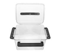 LOORGVEL Custodia Organizer per Obiettivi Fotocamera in Acrilico Trasparente Grigio Medio con Guarnizione Sigillante Protettiva e Leggera per Viaggi e Montagna