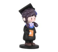 LOORGVEL Decorazione Torta Laurea PVC Resistente Statuina Laurea Dottorato Topper Cake Versatile per Celebrazioni Nursing e College Souvenir Duraturo Graduazione