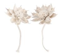 LOORGVEL Diffusore Design Naturale e Corda di Cotone 2 Pezzi senza Fuoco con Fiori di Carta di Paglia Sicuro per Ambiente Decorativo per Casa e Bagno