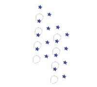 LOORGVEL Fascia Pentagramma Paillettes 8 Pezzi, Cerchietto per Chioma da Cosplay a Forma di Stella, Accessori per Chioma Bambina per Feste, Compleanni e Foto Ricordo