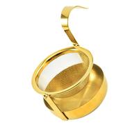 LOORGVEL Filtro per Tè in Acciaio Inossidabile con Rete Fine Resistente e Riutilizzabile con Gancio per Tazze e Teiere Standard per Infusione Sicura Tè Sfuso e Tisane