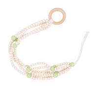 LOORGVEL Fioriera Sospesa macramè con Perline in Legno Appendiabiti da Parete per Piante da ed Esterno Portavaso Versatile per Balcone Design