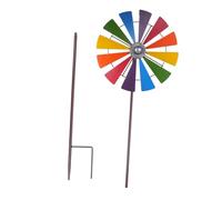 LOORGVEL Girandola da Giardino in Ferro Decorazione Paesaggistica Mulino Vento Artistico per Esterni Decorazione Vivace per Aiuole e Verniciatura Resistente per Uso Esterno