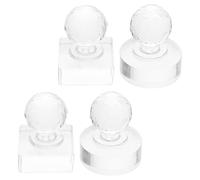 LOORGVEL Kit 4 Pezzi Timbro a Pressione per Ombretti e Blush, Strumento Guida e Stampo per Ricostruzione Trucco in Polvere, Compatto e Portatile per Ritocchi e Viaggi