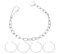 LOORGVEL Kit 5 Pezzi Catena Sollevamento Serbatoio Wc in Acciaio Inox 304, Accessori Bagno per Sostituzione Valvola a Battente, Installazione Fai da Te per Riparazione Water