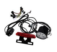 LOORGVEL Kit con Indicatori Direzione LED Corno e Interruttore Lampade Anteriore e Posteriore ad Alta Luminosità Installazione Facile per Maggiore Sicurezza e visibilità Notturna