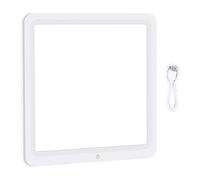 LOORGVEL Lampada LED per Fotografia a Pannello Touch 30Cm Luce Bianca senza Ombre per Streaming e Riprese da Tavolo Illuminazione Professionale per Fotocamere e Video