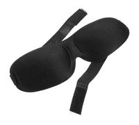 LOORGVEL Maschera Sonno per Occhi Morbida Pressione su Naso Unisex con Fascia Elastica per Viaggi e Pisolini Traspirante e Facile Lavare