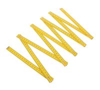 LOORGVEL Metro a Stecca Pieghevole in Legno di Betulla 2 Metri Righello di Precisione Bifacciale per Falegnameria Strumento Compatto Leggero per Misurazioni in Classe e Artigianato