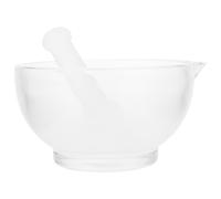 LOORGVEL Mortaio e Pestello Stili multipli per e Cucina Professionale in Sintetico per Macinazione di Medicine e Spezie, Ciotola Stabile a Fondo Stili multipli