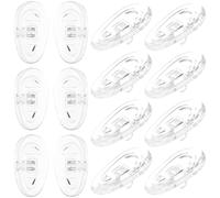 LOORGVEL Naselli Adesivi in Silicone per Occhiali 20 Paia Cuscinetto Antiscivolo e Design a Goccia per Comfort Prolungato e Protezione Nasale