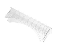 LOORGVEL Organizer Professionale per Pettini da Taglio 10 Scomparti in Ps, Custodia per Clipper Accesso Facile e Funzione Espositiva, per Barbiere