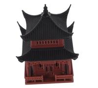 LOORGVEL Padiglione Miniatura Stile Cinese per Giardino e Bonsai Decorazione Elegante con Architettura Antica Ornamento Tradizionale per Balcone e Spazi Esterni