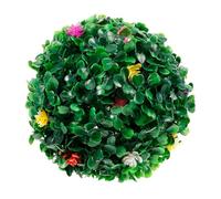 LOORGVEL Pallina Decorativa Sospesa Topiaria Artificiale in Plastica 18 Cm, Palla D’erba Sintetica Foglie Verdi, Decorazione da Soffitto per Casa, Ristorante e Centro Commerciale