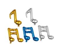 LOORGVEL Palloncini Note Musicali in Alluminio Color Oro, Argento e Blu, Decorazioni Eleganti per Matrimoni e Feste di Compleanno, Set da 10 Pezzi per Eventi e Cerimonie