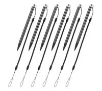 LOORGVEL Penna Stilo Resistiva in Metallo con Laccio Anti-smarrimento, Set da 6 Pezzi per Tablet e Laptop Touchscreen, Precisione Avanzata per Scrittura e Disegno Digitale Professionale