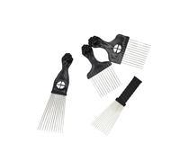 LOORGVEL Pettine per a Denti Larghi 4 Pezzi in Filo d'Acciaio per Taglio e Styling Strumenti Professionali per Parrucchieri e Accessori per Adulti e Ragazza