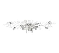 LOORGVEL Pettine per Capelli da Sposa Elegante con Strass Scintillanti Accessorio Leggero per Acconciature da Matrimonio Compatibile con Stili Classici e Moderni per Donne e Damigelle