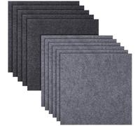 LOORGVEL Piastrelle Autoadesive per Pavimenti Imbottite Antiscivolo 30x30 Cm Set 30 Pezzi Grigio Chiaro e Scuro, Tappetini Modulari per Interni Casa Ufficio Installazione senza Colla