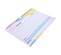 LOORGVEL Planner Mensile Spiralato per Monitoraggio Abitudini Data per Tracciare e Organizzare Obiettivi con Rilegatura per Sviluppo e Autodisciplina