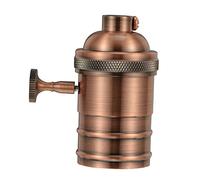 LOORGVEL Portalampada Vintage E27 in Alluminio Pressofuso, Portalampada a Sospensione Retrò Edison Resistente Al Calore Per Lampadine, Adatto a Illuminazione Sala Da Pranzo, Cucina, Bar e Ristoranti