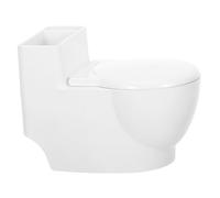LOORGVEL Posacenere Parete Forma Wc Chiodi con Porta Creativo per Bagno e Ufficio Design Compatto per